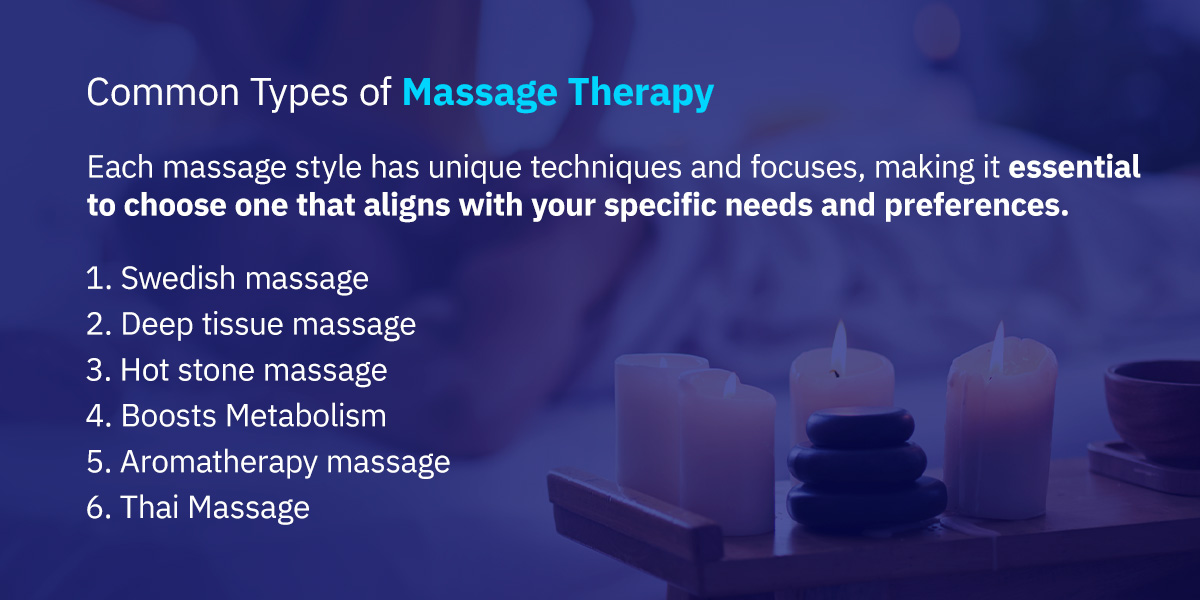 types of massage therapy